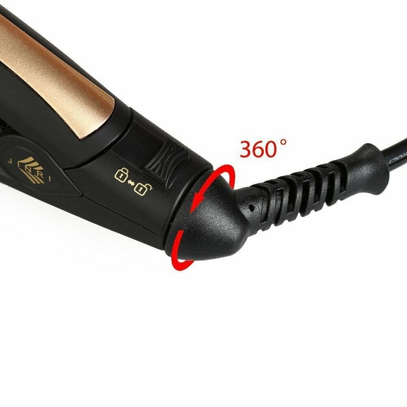 JINRI Mini 4/5"Titanium Fast Heat Up Hair Straightener Travel Flat Iron 100-240V - Picture 4 of 8